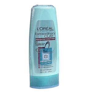 L'Oreal Extraordinary Clay Rebalancing Conditioner Oily Roots Dry Ends 12.6oz